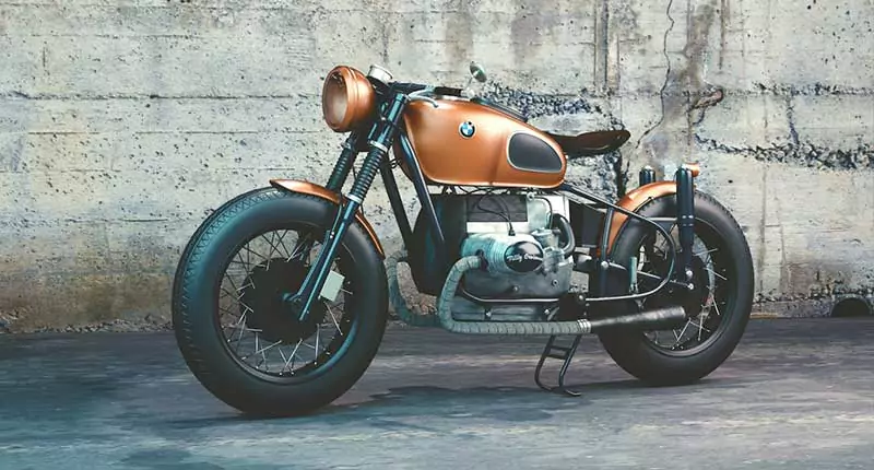 A classic motorcycle