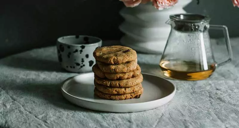 A plate of delicious cookies